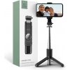 AppleMix Selfie tyč / monopod + statív / statív TECH-PROTECT - Bluetooth spúšť - plast - čierna