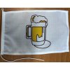 LALIZAS Vlajka - pijeme pivo na palube 20 x 30 cm Flag Drinking Beer