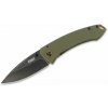 CRKT CR-2520 TUNA™ OD GREEN vreckový nôž 8,2 cm, zelená, Stonewash, G10