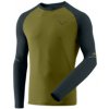 Dynafit ALPINE PRO M L/S TEE army XXL; Zelená triko