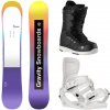 Gravity Thunder 24/25 snowboard + Gravity Rise white vázání + Gravity Bliss black/white boty - 154 cm + S (EU 37)