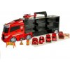 Majlo Toys nákladné auto s autíčkami helikoptérou a šmýkačkou Police Truck