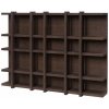Ferm Living Polica Tilem 6x4, dark stained oak