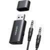 Ugreen bluetooth adaptér Ugreen vysílač/přijímač Bezdrátový audio adaptér Bluetooth 5.0 3,5 mm mini jack černý (CM523 60300)