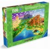 Ravensburger Minecraft: Svet Minecraftu Puzzle 1500 dielikov