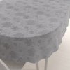 Biante Teflónový oválny obrus TF-083 Kvetované ornamenty na sivom 140x180 cm