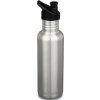 Nerezová fľaša Klean Kanteen - Classic w/Sport Cap - brushed stainless 800 ml