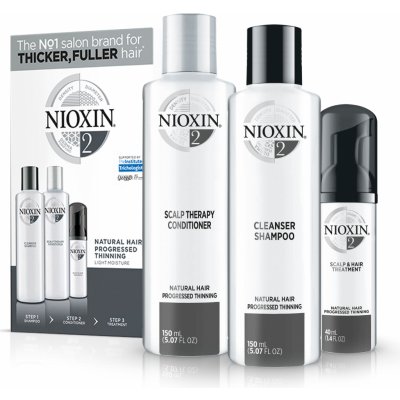 Nioxin System 2 šampón System 2 150 ml + kondicionér System 2 + vlasová starostlivosť System 2 40 ml 150 ml darčeková sada