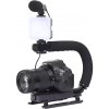 Fotověci Grip Stabilizátor Držák na Kameru, Mikrofon, Světlo, Telefon, Dálková Spouť Smartphone Video Vlog Set Kit Live Stream