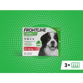 Frontline Combo Spot-On Dog XL 40-60 kg 3 x 4,02 ml