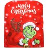 Verk 26266 Vianočný poťah na stoličku Grinch, červený