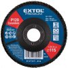 EXTOL PREMIUM Lamelový kotúč šikmý korundový P120 115mm 8803466