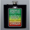 Ploskačka nerez - Positive energy charger čiena 180ml (Štýlový doplnok na nápoje)