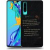 Picasee silikónový čierny obal pre Huawei P30 - POET