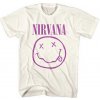 Nirvana tričko Purple Smiley Natural XL