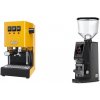 Gaggia New Classic E24 BC, yellow + Eureka Atom W 75, black