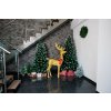 Stromček MagicHome Albero, jedľa, zasnežené konce, so šiškami, 150 cm