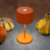 Zafferano Olivia mini 3K dobíjacia stolová lampa oranžová - LD1860Z3