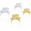 Funny Fashion Čelenka Happy birthday 4 ks 8595596327454