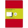 Moleskine Plain Cahier - Red Cover (3 Set)
