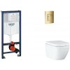 Grohe Rapid SL - Set predstenovej inštalácie, klozetu, dosky SoftClose a tlačidla Skate Cosmopolitan, Triple Vortex, Cool Sunrise SANI11BB4127