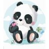 Zuty – Maľovanie Podľa Čísel – Panda S Motýlikom, 80 × 100 cm, Plátno 8596530084822