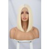 Žiarivo biela mikádo parochňa Olivia so sieťkou (Lace Front)
