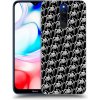 Picasee silikónový čierny obal pre Xiaomi Redmi 8 - Separ - White On Black 2