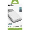 SBS SBS - PowerBank 5000 mAh 10 W, kompatibilná s MagSafe, Mag Power, USB-C, biela, biela TEBB5000MAG1CW
