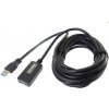PremiumCord ku3rep5 USB 3.0 repeater a prodlužovací kabel A/M-A/F 5m