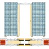 Stavebné púzdro ECLISSE SYNTESIS LINE dvojkrídlové 1430x2100 mm, murivo