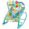 Vibračno-muzikálne lehátko Pepita s hračkami - modro-zelená Pepita