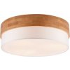 Trio 611500301 prisadené stropné svietidlo Seasons 3x40W | E27 - biela, drevo