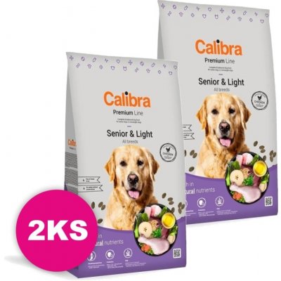 CALIBRA Dog Premium Line Senior & Light 2x12kg