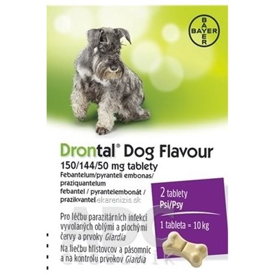 Drontal Dog Flavour 150/144/50 mg tablety tbl 2 ks
