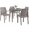 Súprava záhradného nábytku Natale 4+1 cappuccino