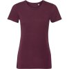 Russell Tričko Russell Pure Organic 108F, krátký rukáv, dámské COT10108F37005-burgundy 2XL Burgundová