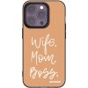 Picasee silikonový černý obal pro Apple iPhone 14 Pro - Boss Mama