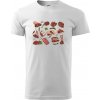 Mäso na gril - Klasické pánske tričko vyššej gramáže - 4XL ( Biela )