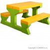 Detský záhradný nábytok - Stôl a lavičky