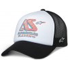 šiltovka AYESS TRUCKER, ALPINESTARS (biela/čierna)
