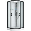 Sanotechnik Rakúsko Sanotechnik QuickLine Austin black, sprchový box štvrťkruh 90x90x215cm, biely, CL20B