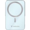 Verbatim, power banka s bezdrôtovým nabíjaním, 5V, nabíjanie telefónu, 32266, 10 000mAh, magnetické pripevnenie, Modrá