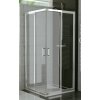 Ronal Top-Line TOPAC Rohový sprchový kút 70x70cm, posuvné dvere, Aluchróm/Číre TOPAC07005007