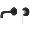 Sapho ULTRAMIX 2-prvková podomietková umývadlová batéria, hubica 20cm, čierná mat/chróm UT018BC