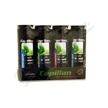 Capillan S 4 x 200 ml aktivátor + šampón + balzam + sprchový gél darčeková sada