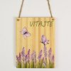 AKCIA! ZÁVES TABUĽKA VITAJTE DREVO 13x10x1CM NATUR