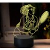 Beling 3D lampa,Naomi Osaka, 16 farebná SXZ12