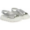 Primigi detské sandále z prírodnej kože strieborné, veľkosť 38