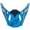 ALPINESTARS šilt pre prilby SUPERTECH S-M10 META, ALPINESTARS (modrý/světle modrý matný, verzia ECE 22.05)